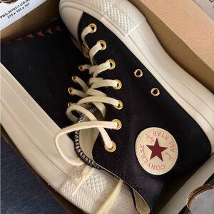Converse Cream Canvas Shoes